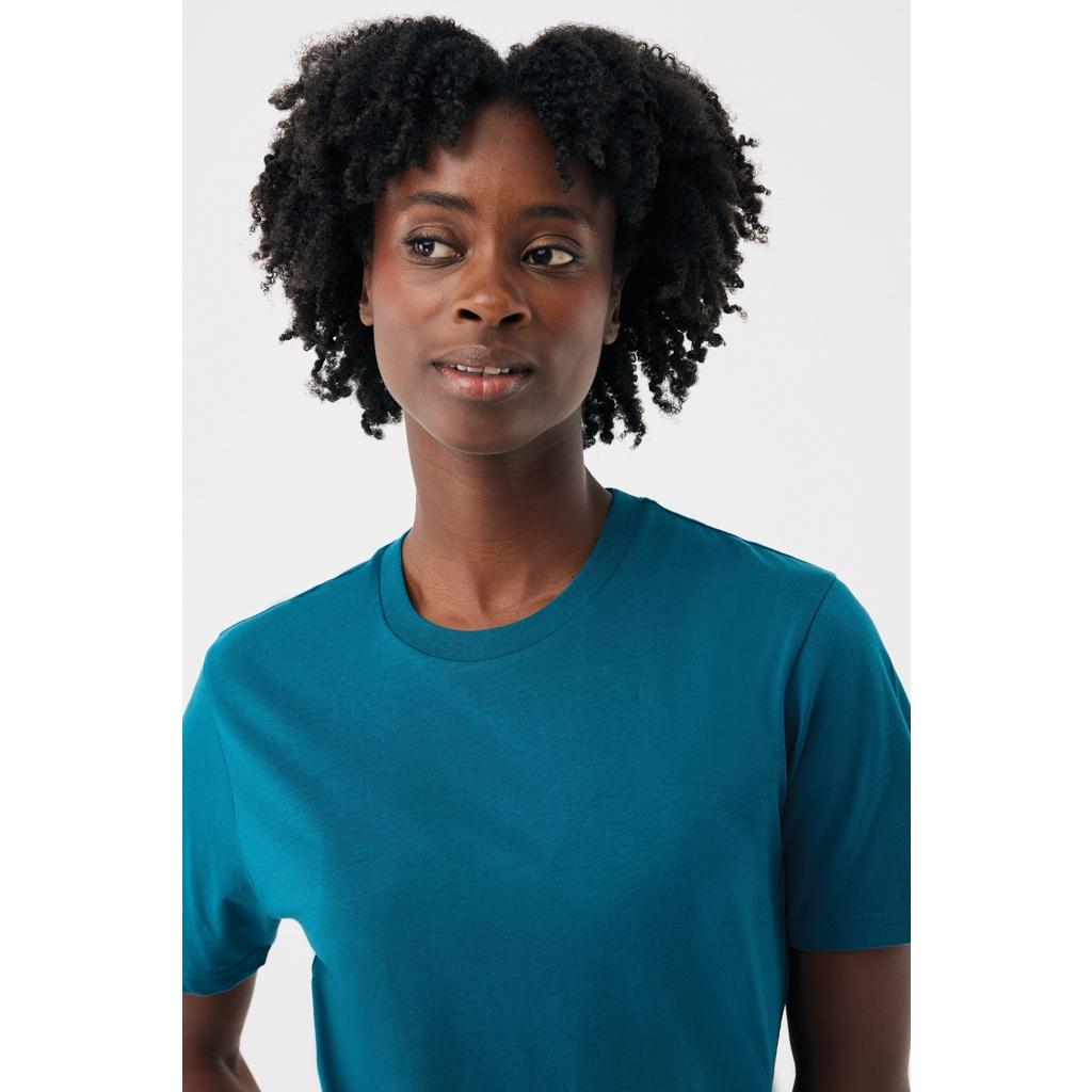 Tricou din bumbac reciclat Iqoniq Brett dark teal 2XS