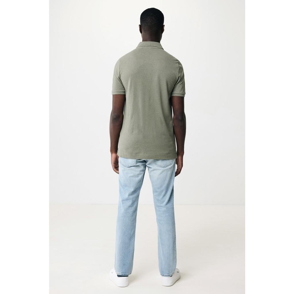 Polo din bumbac reciclat Iqoniq Yosemite green