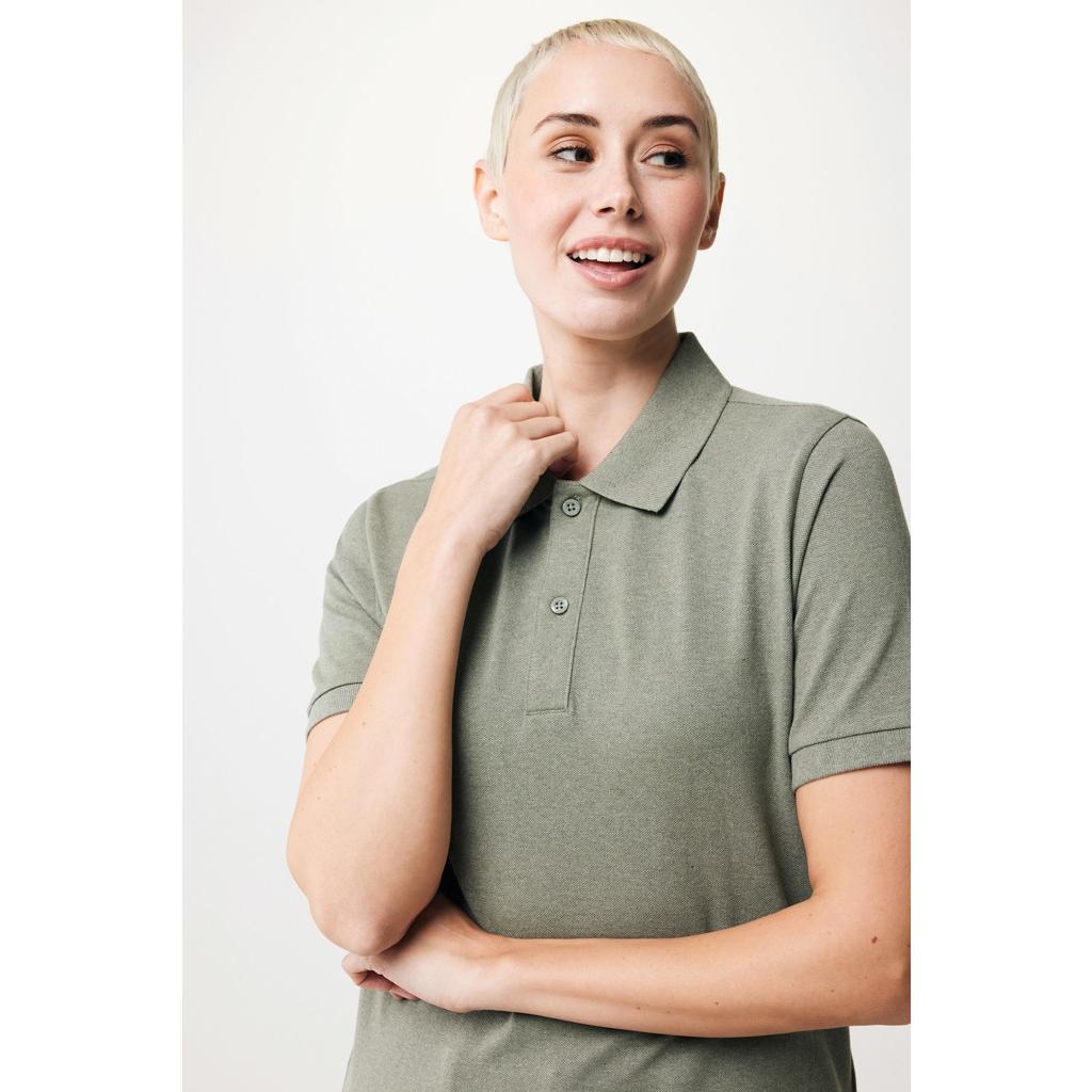 Polo din bumbac reciclat Iqoniq Yosemite green