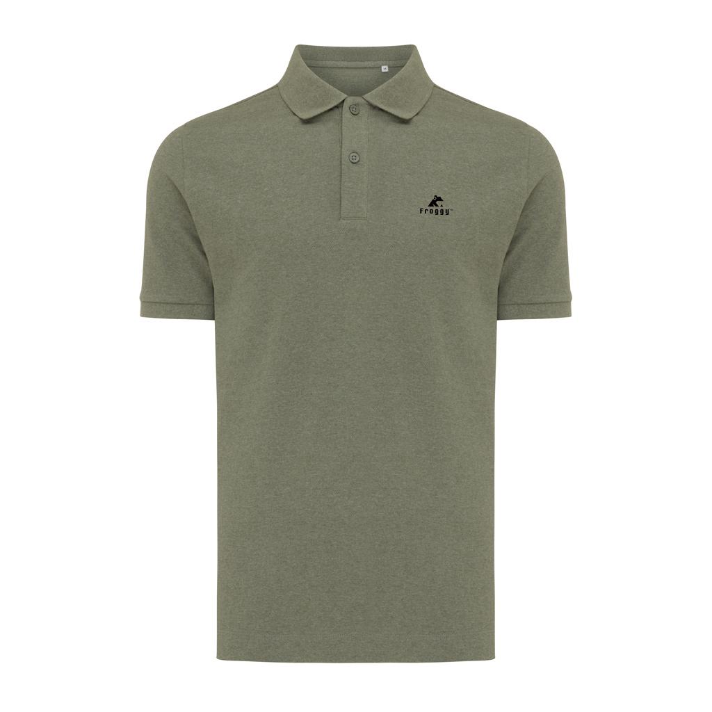 Polo din bumbac reciclat Iqoniq Yosemite green L