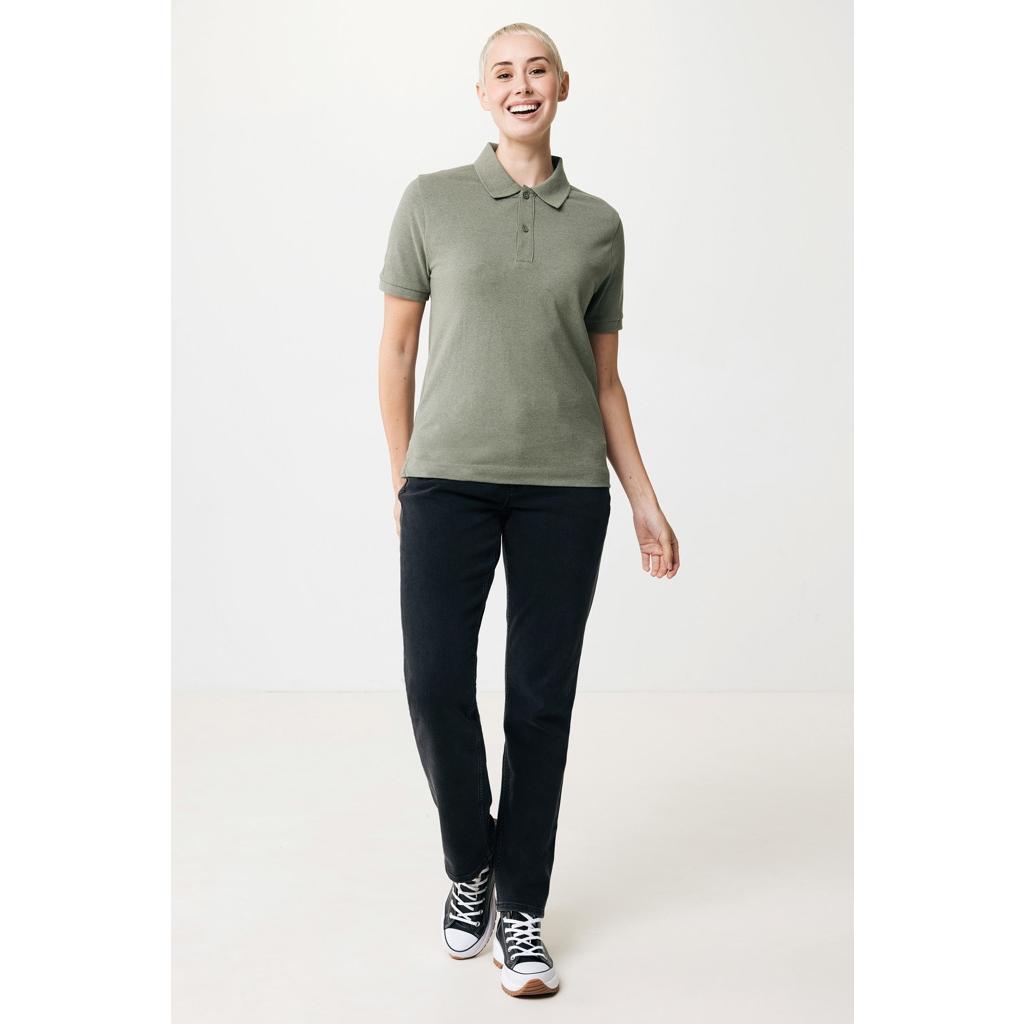 Polo din bumbac reciclat Iqoniq Yosemite green