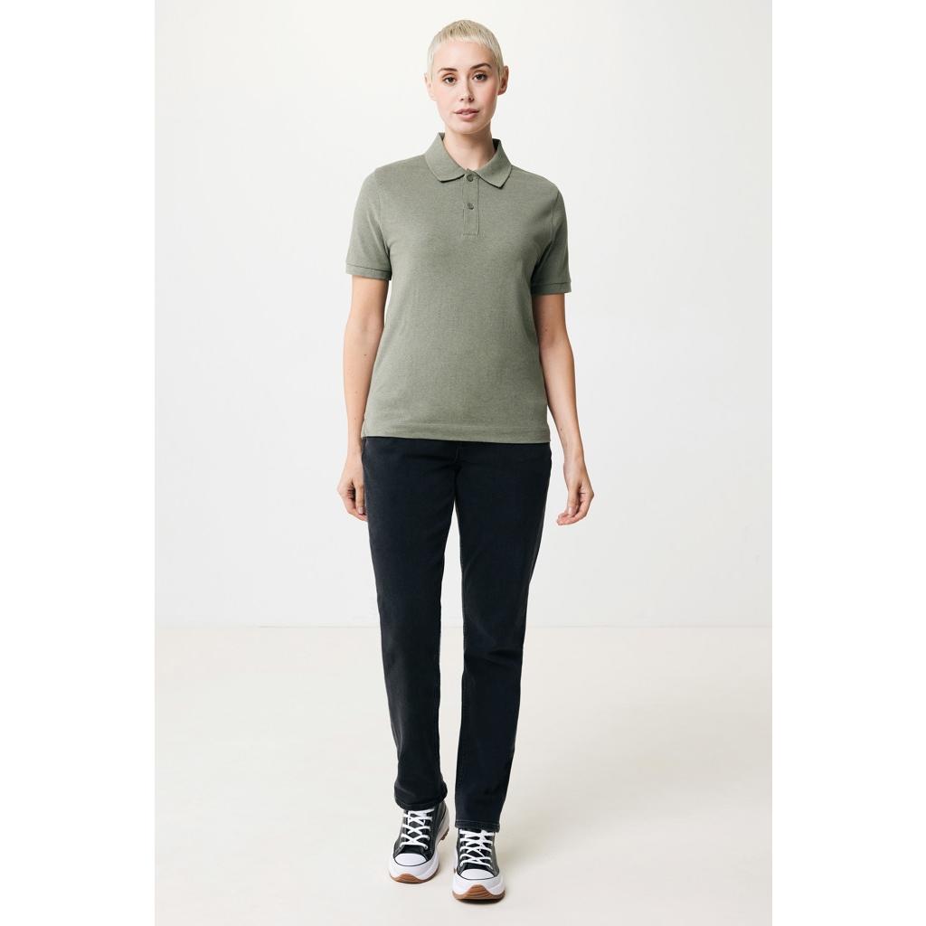 Polo din bumbac reciclat Iqoniq Yosemite green