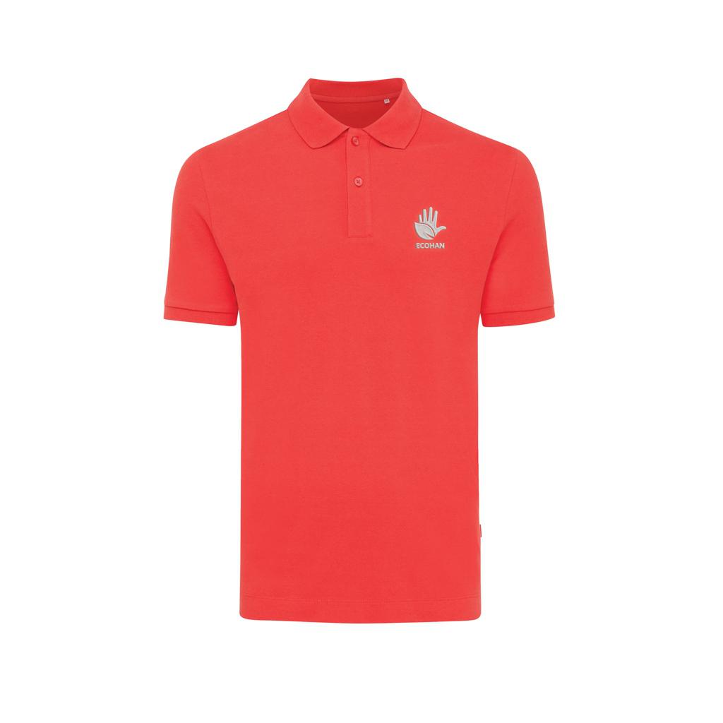 Polo din bumbac reciclat Iqoniq Yosemite luscious red 2XS