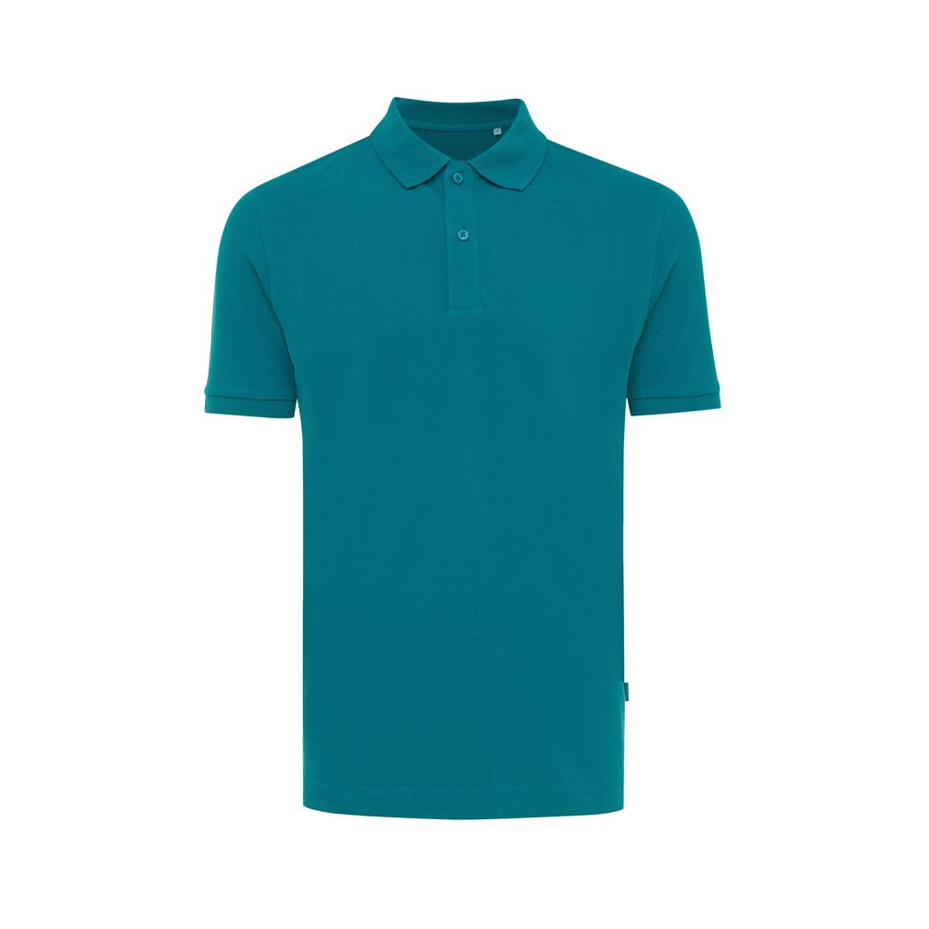 Polo din bumbac reciclat Iqoniq Yosemite verdigris L