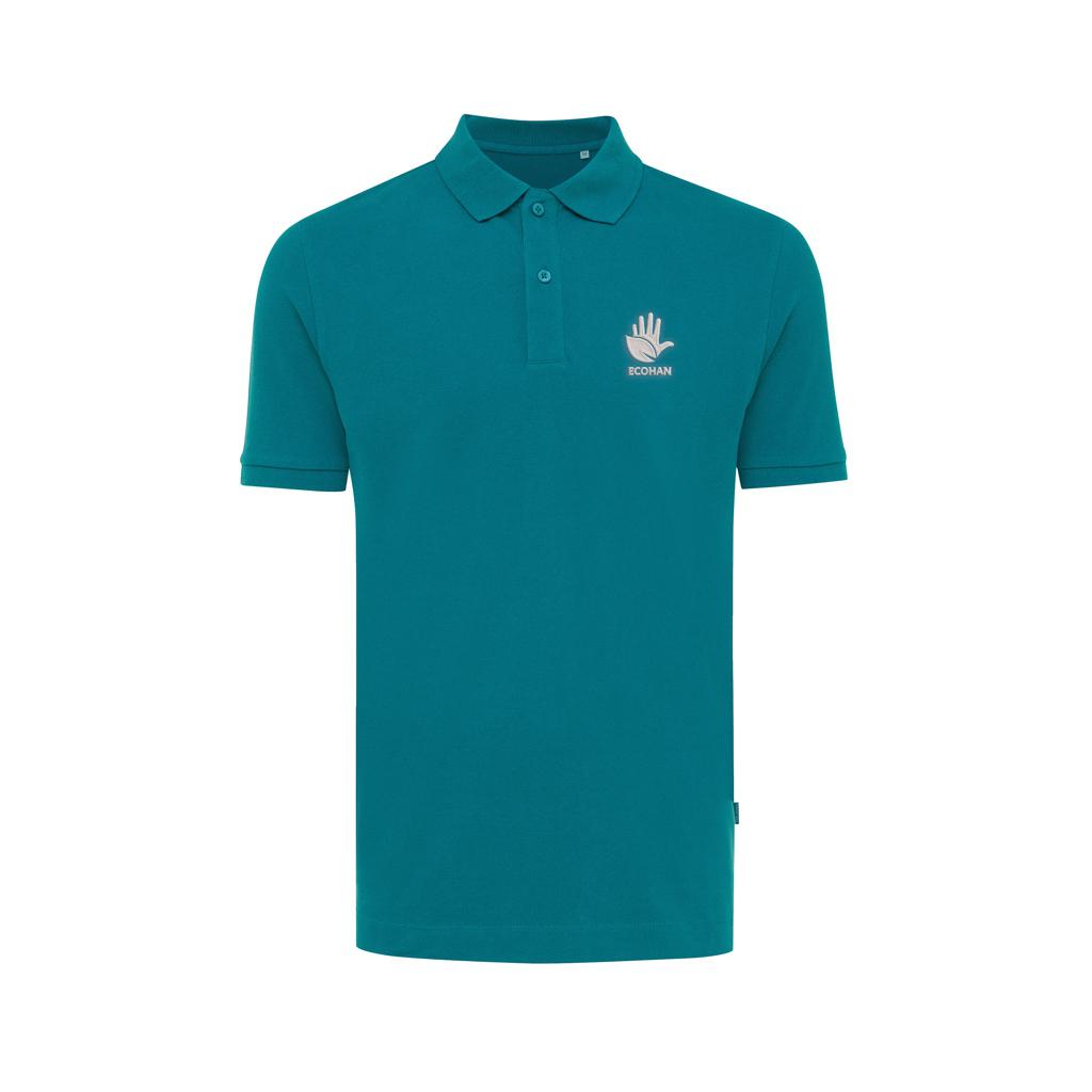Polo din bumbac reciclat Iqoniq Yosemite verdigris L