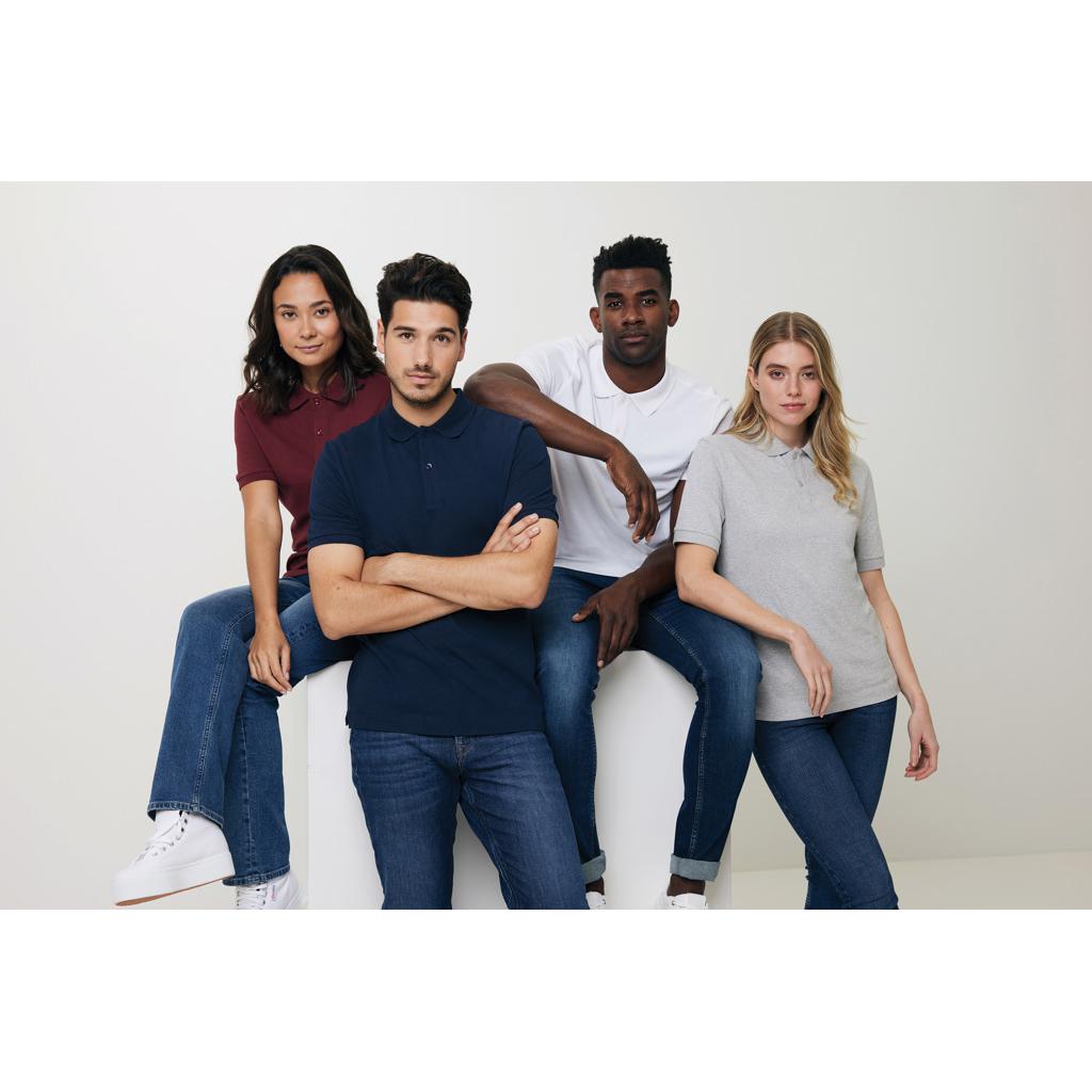 Polo din bumbac reciclat Iqoniq Yosemite verdigris L