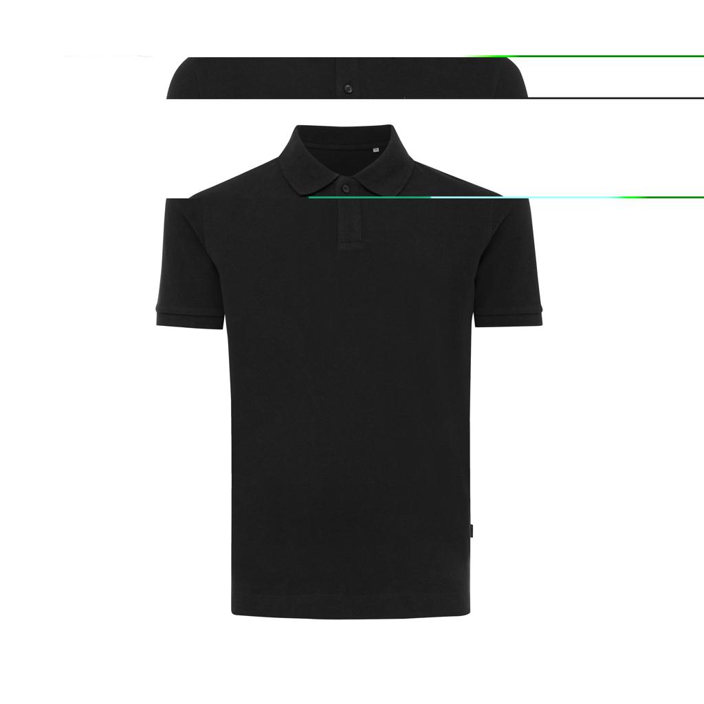 Polo din bumbac reciclat Iqoniq Yosemite black 2XS