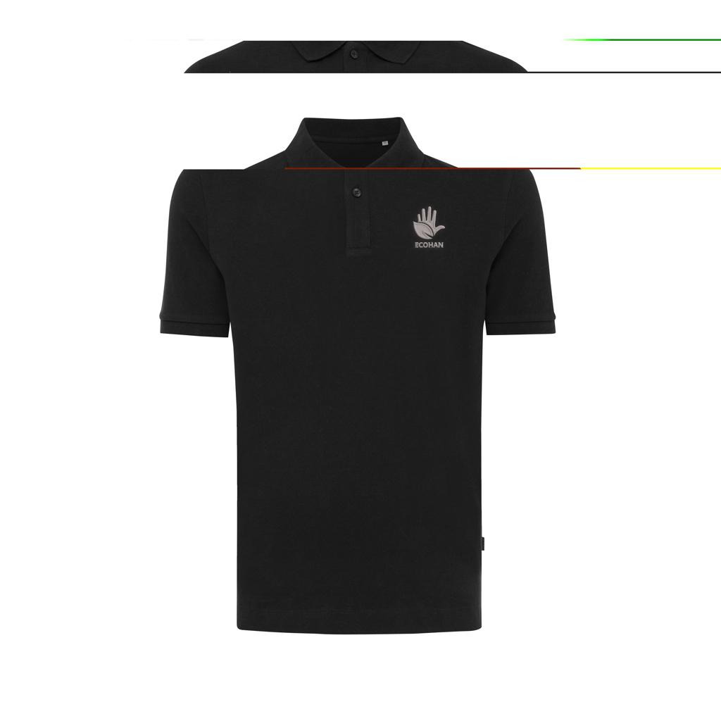 Polo din bumbac reciclat Iqoniq Yosemite black 2XS