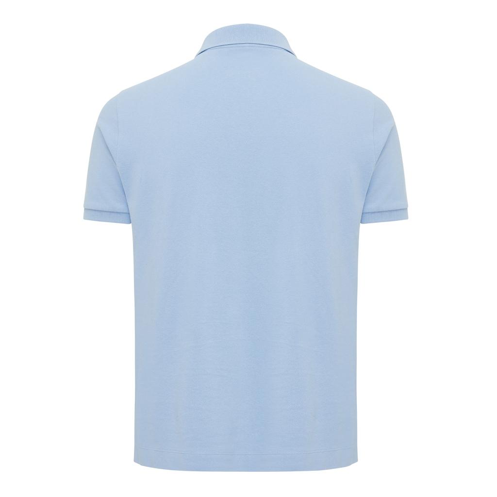 Polo din bumbac reciclat Iqoniq Yosemite sky blue L