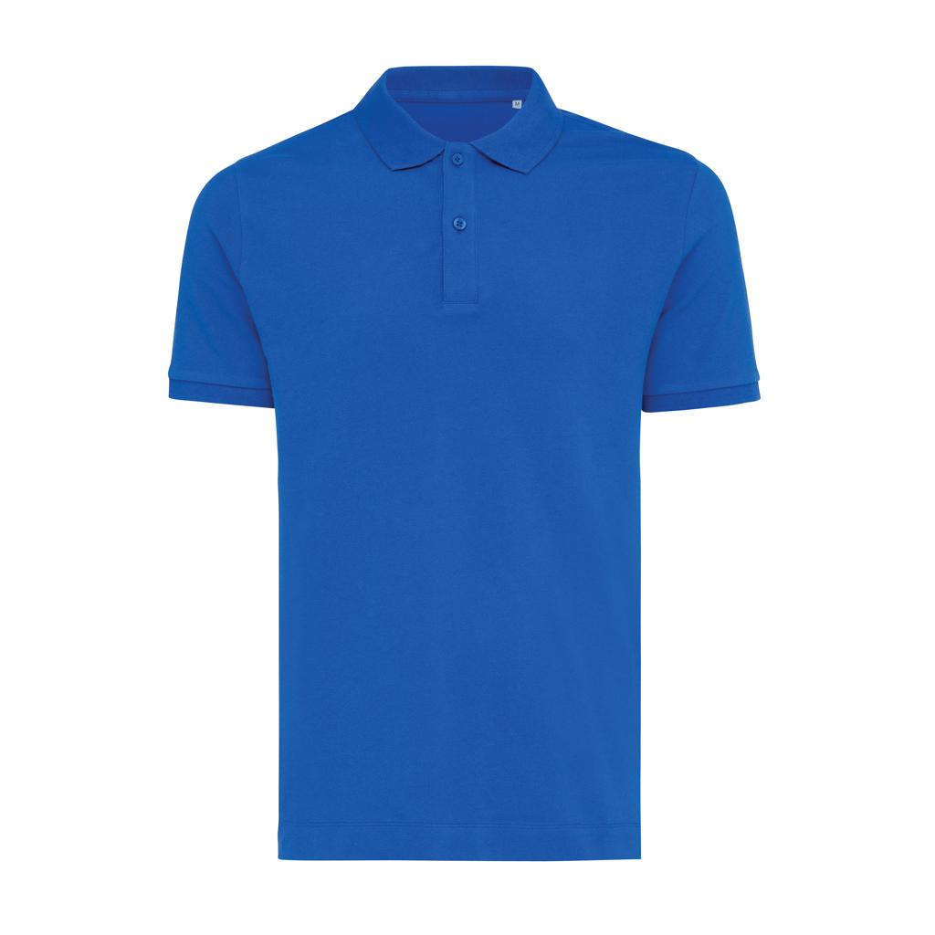Polo din bumbac reciclat Iqoniq Yosemite royal blue L