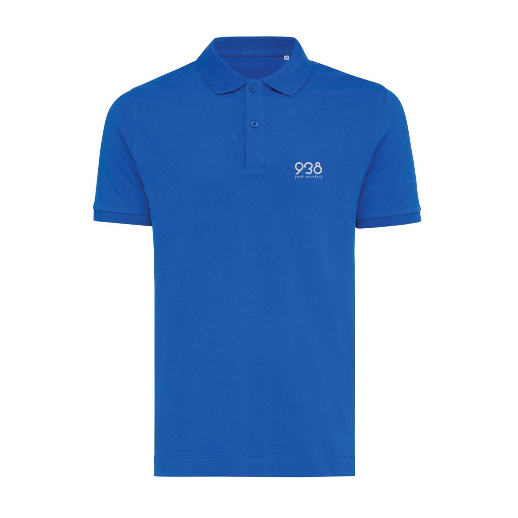 Polo din bumbac reciclat Iqoniq Yosemite royal blue L