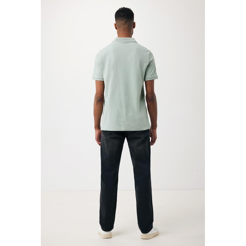 Polo din bumbac reciclat Iqoniq Yosemite iceberg green L