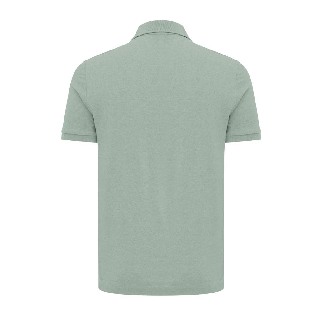 Polo din bumbac reciclat Iqoniq Yosemite iceberg green L