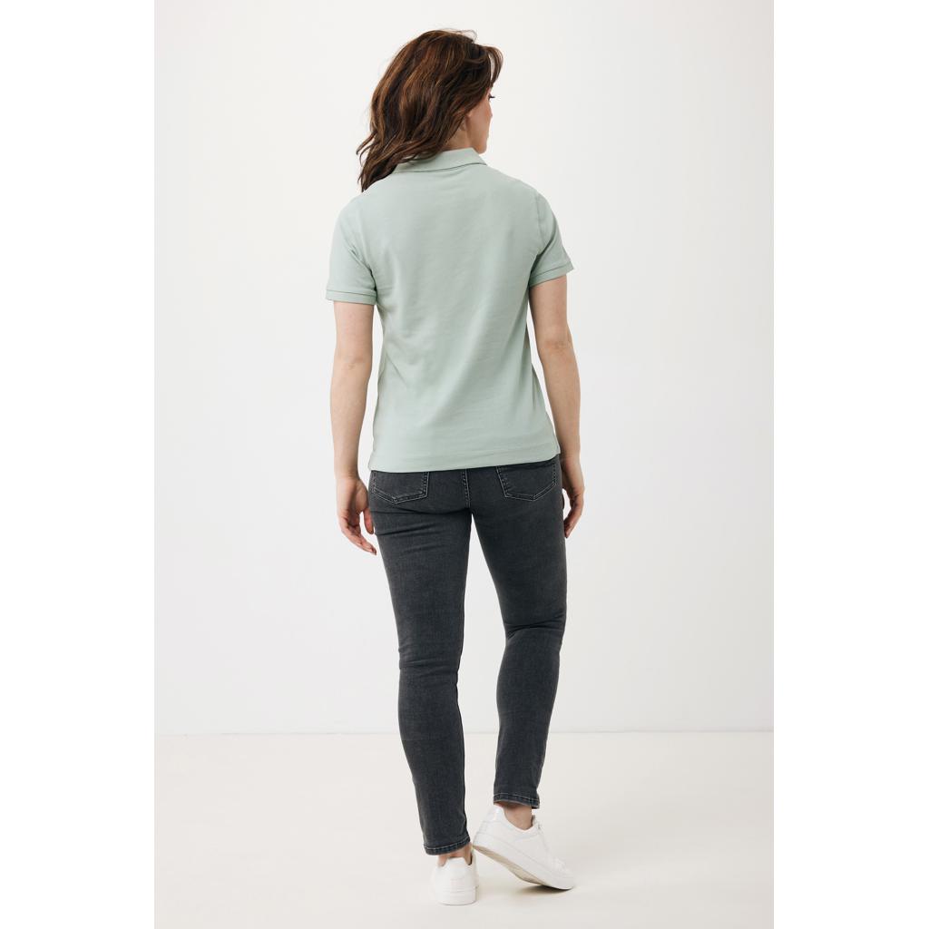 Polo din bumbac reciclat Iqoniq Yosemite iceberg green L