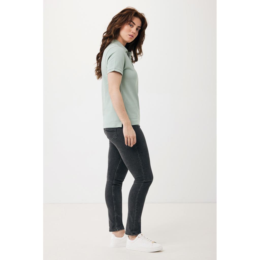 Polo din bumbac reciclat Iqoniq Yosemite iceberg green L
