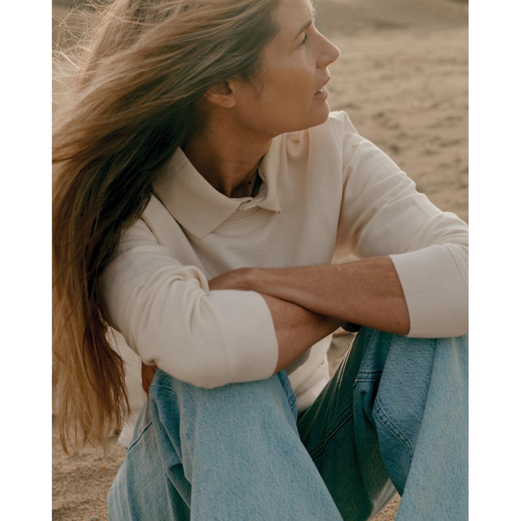 Polo din bumbac reciclat Iqoniq Yosemite natural raw 2XS