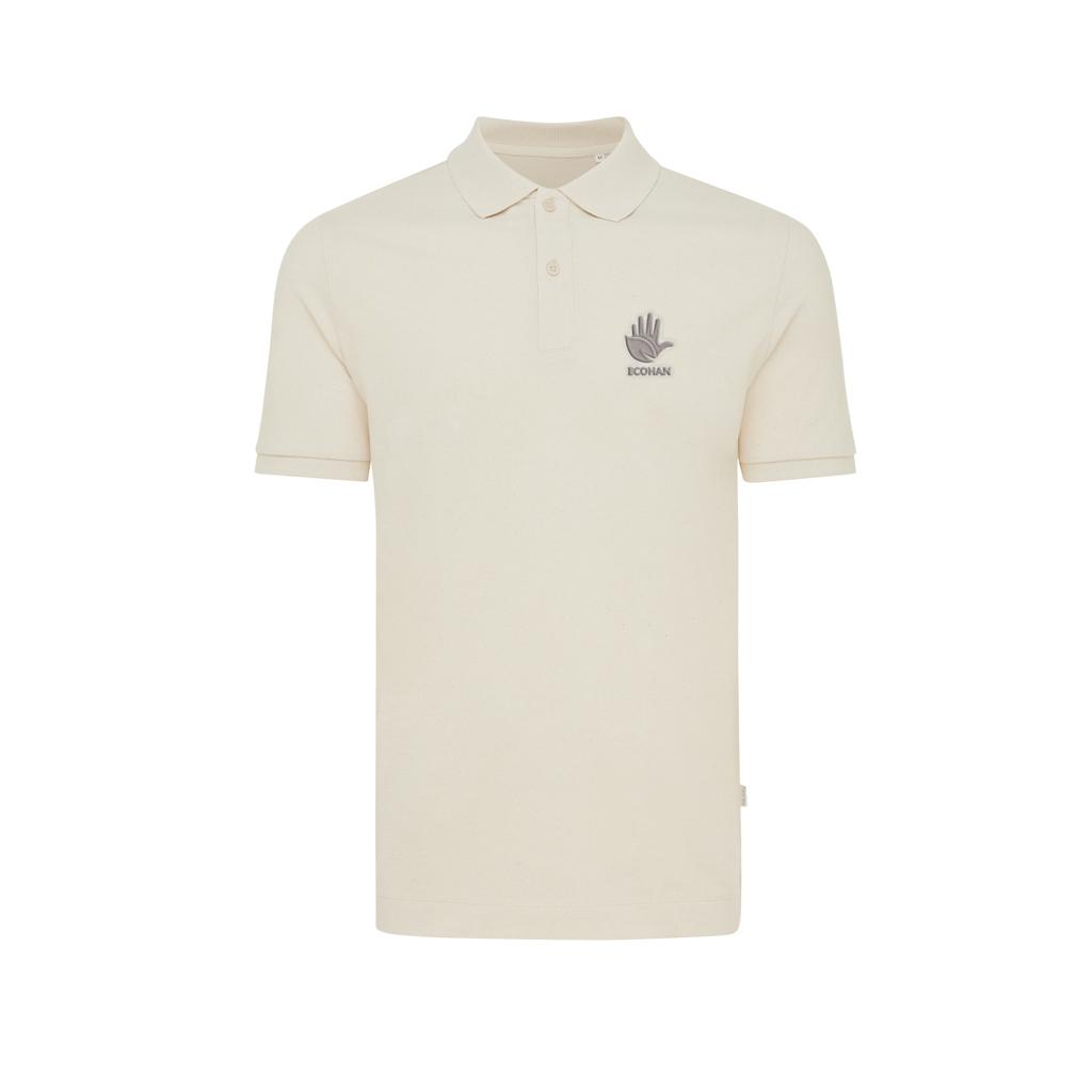 Polo din bumbac reciclat Iqoniq Yosemite natural raw 2XS