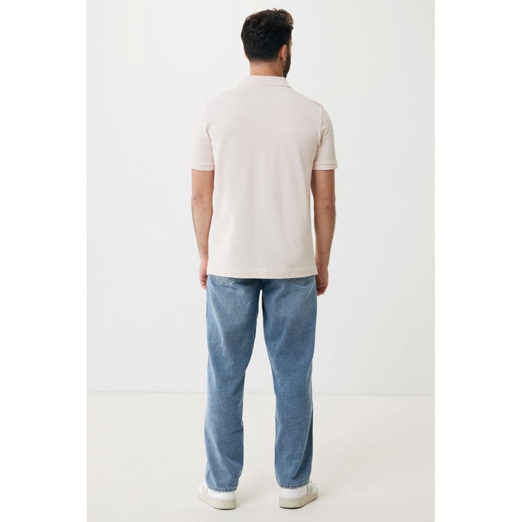 Polo din bumbac reciclat Iqoniq Yosemite cloud pink XS