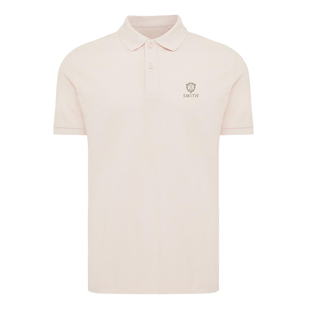 Polo din bumbac reciclat Iqoniq Yosemite cloud pink XS