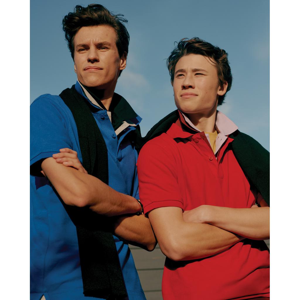 Polo din bumbac reciclat Iqoniq Yosemite red L