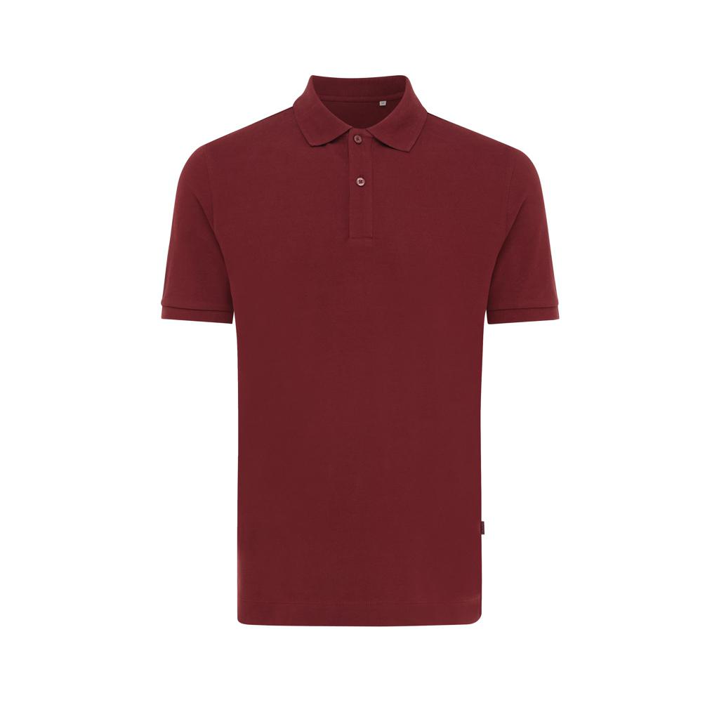 Polo din bumbac reciclat Iqoniq Yosemite burgundy 2XS
