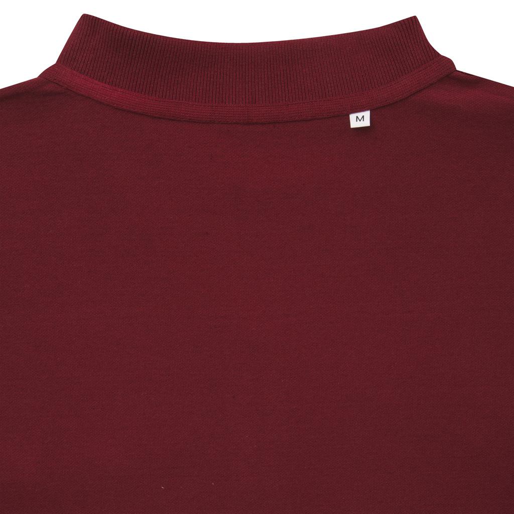 Polo din bumbac reciclat Iqoniq Yosemite burgundy 2XS
