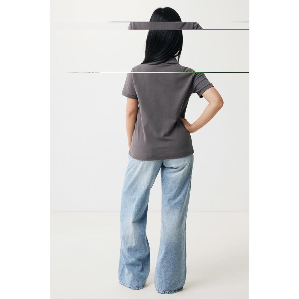 Polo din bumbac reciclat Iqoniq Yosemite anthracite M