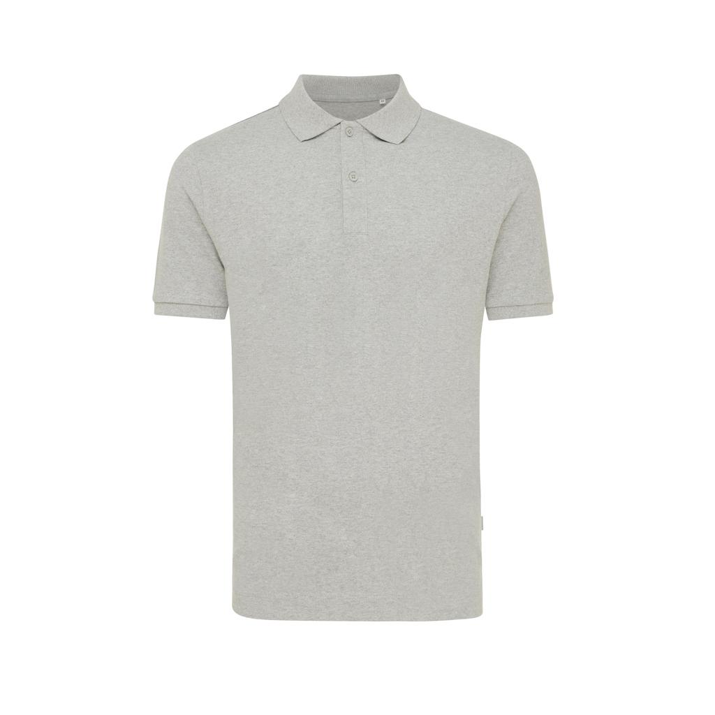 Polo din bumbac reciclat Iqoniq Yosemite heather grey L