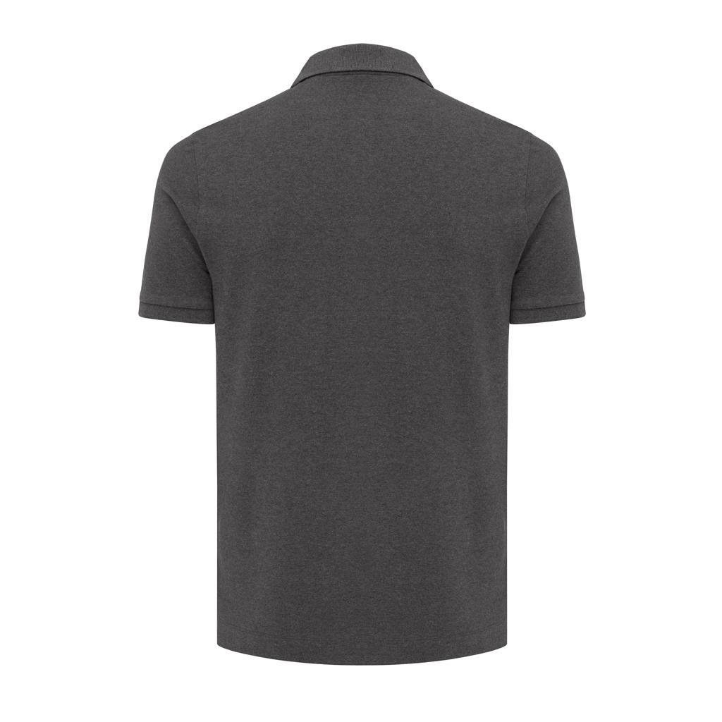 Polo din bumbac reciclat Iqoniq Yosemite heather anthracite 4XL