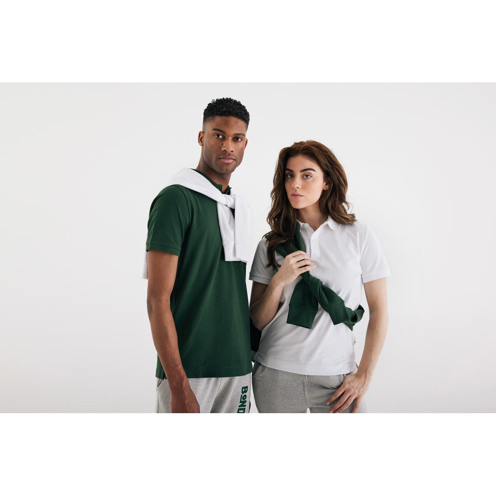 Polo din bumbac reciclat Iqoniq Yosemite forest green