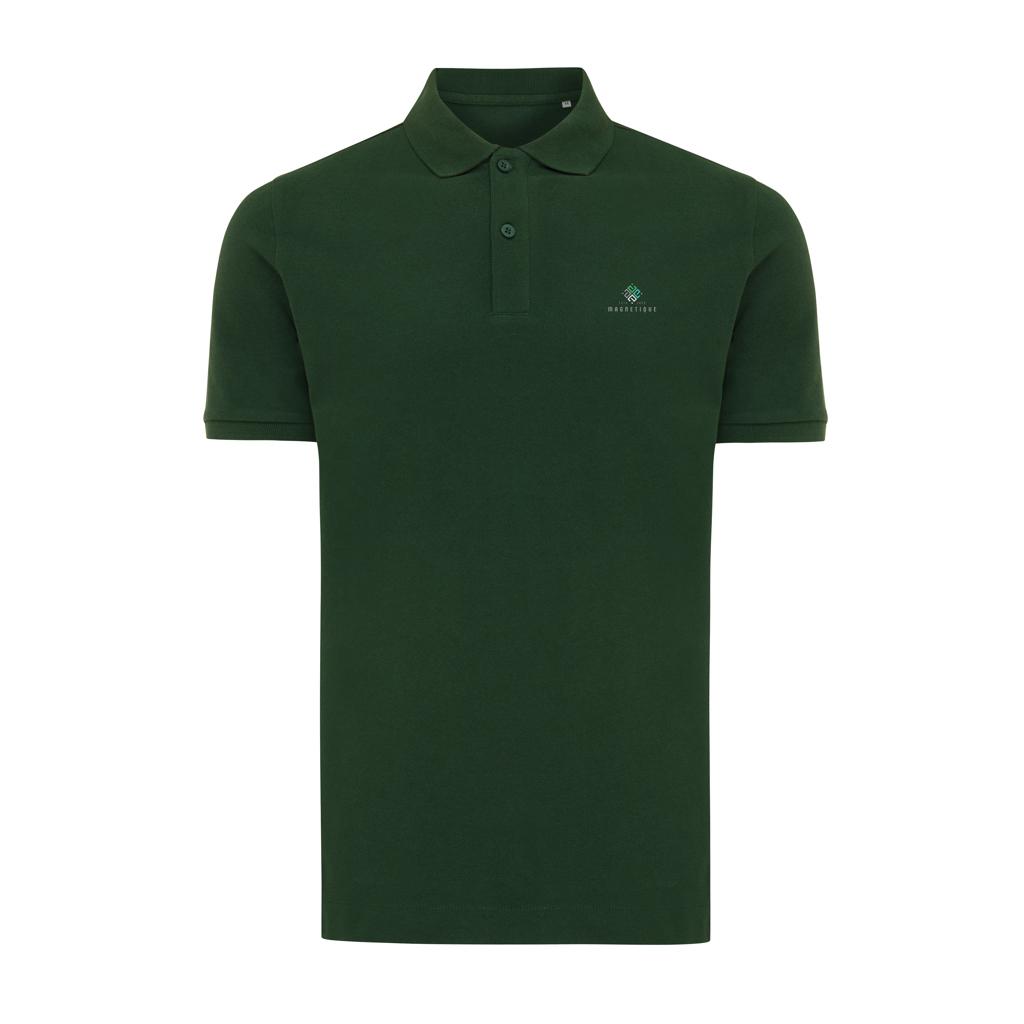 Polo din bumbac reciclat Iqoniq Yosemite forest green