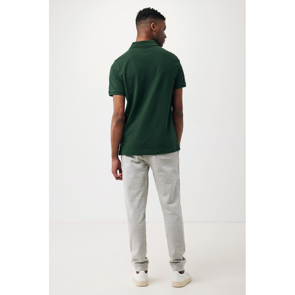 Polo din bumbac reciclat Iqoniq Yosemite forest green