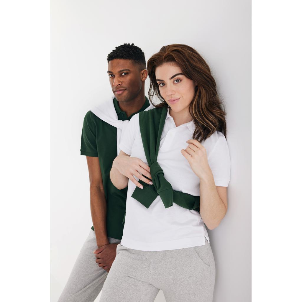 Polo din bumbac reciclat Iqoniq Yosemite forest green