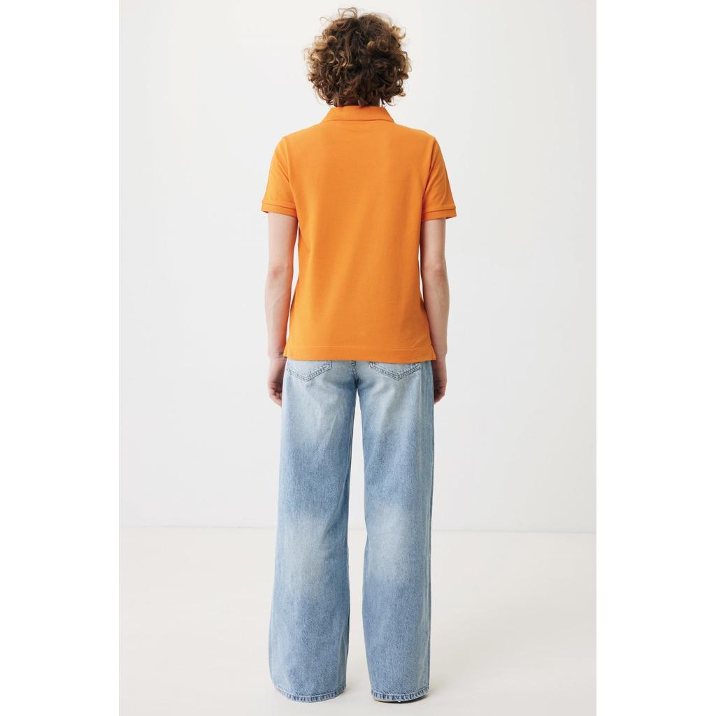 Polo din bumbac reciclat Iqoniq Yosemite orange L