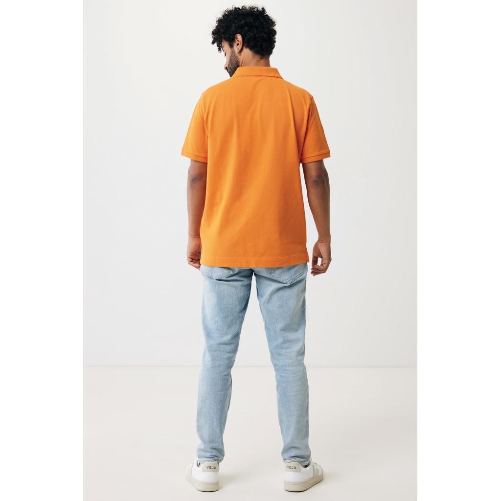 Polo din bumbac reciclat Iqoniq Yosemite orange L