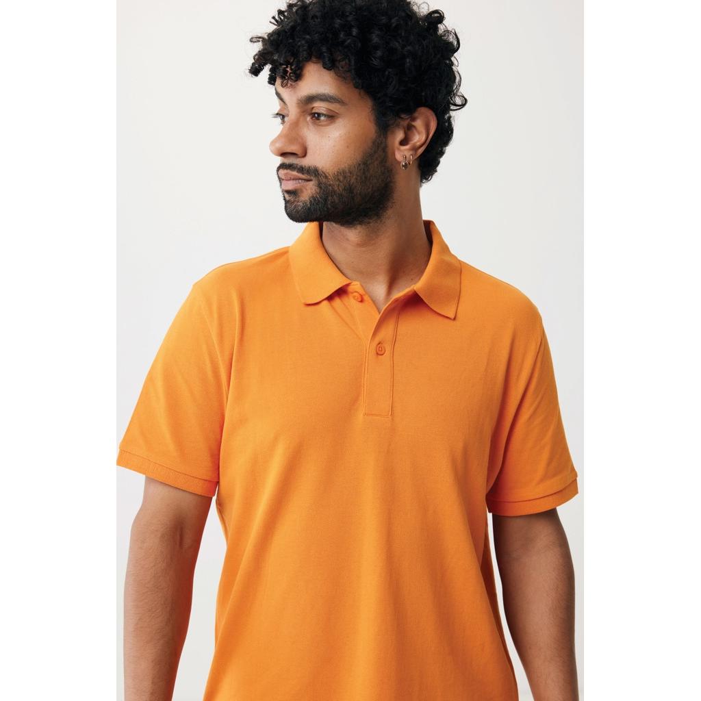 Polo din bumbac reciclat Iqoniq Yosemite orange L