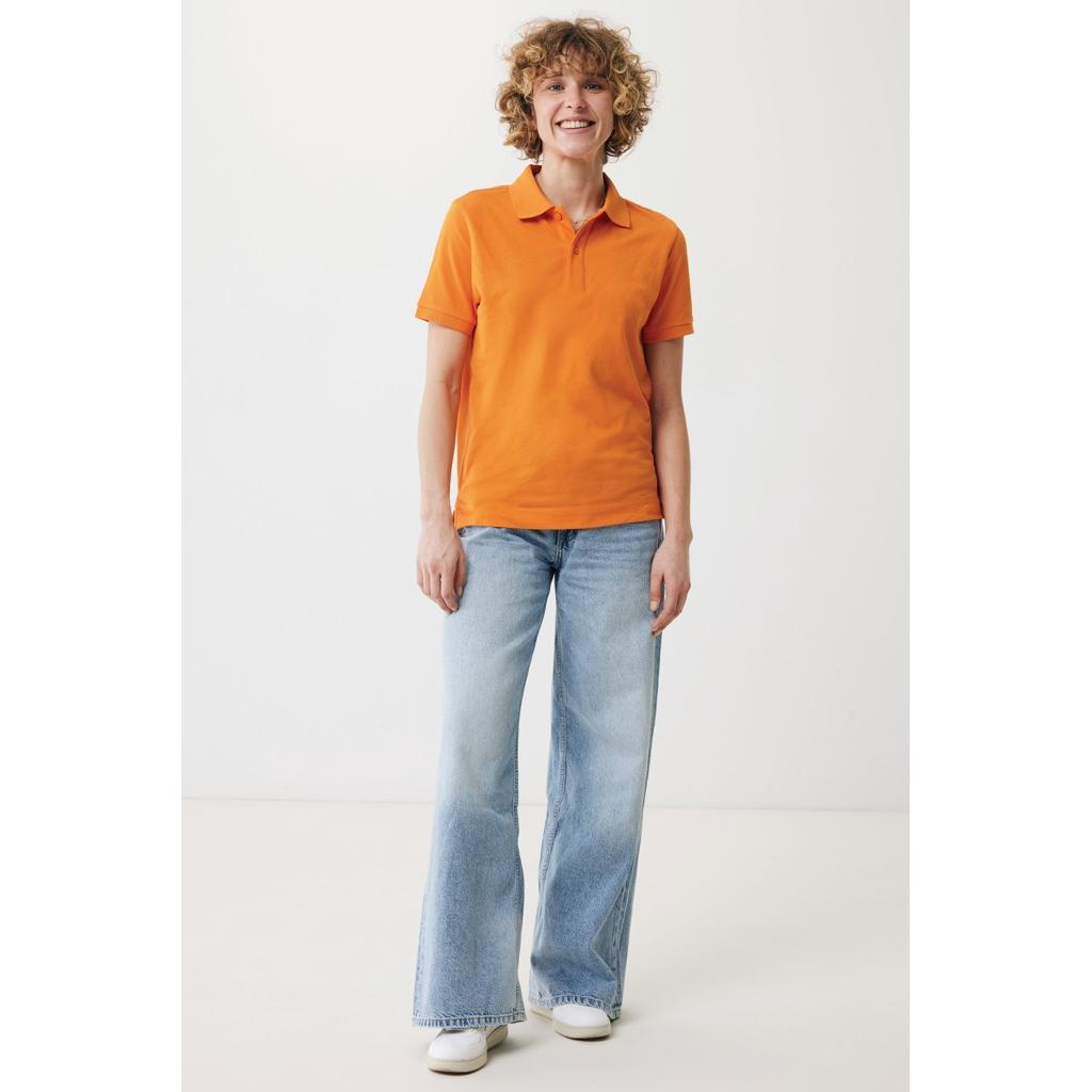 Polo din bumbac reciclat Iqoniq Yosemite orange L