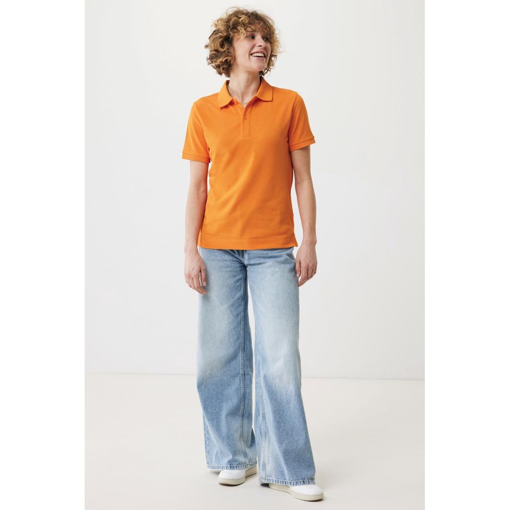 Polo din bumbac reciclat Iqoniq Yosemite orange L