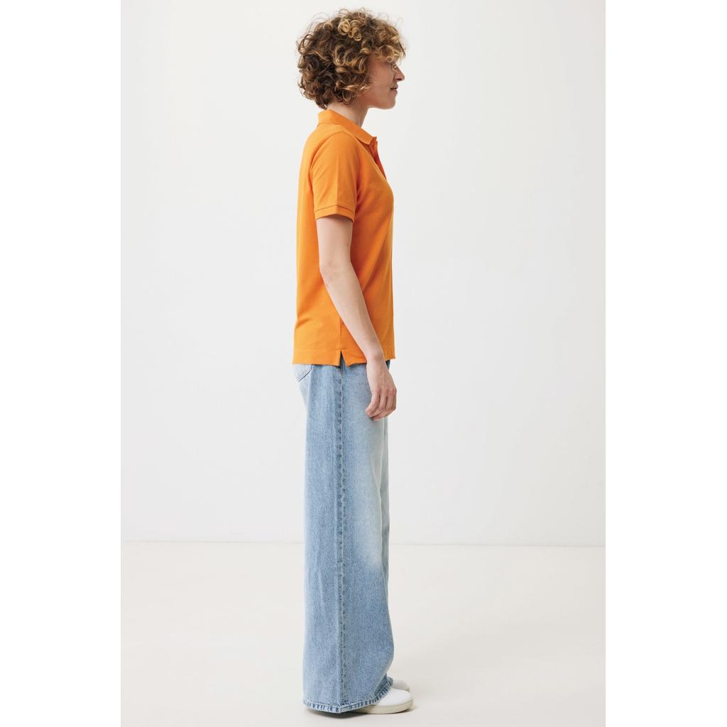 Polo din bumbac reciclat Iqoniq Yosemite orange L