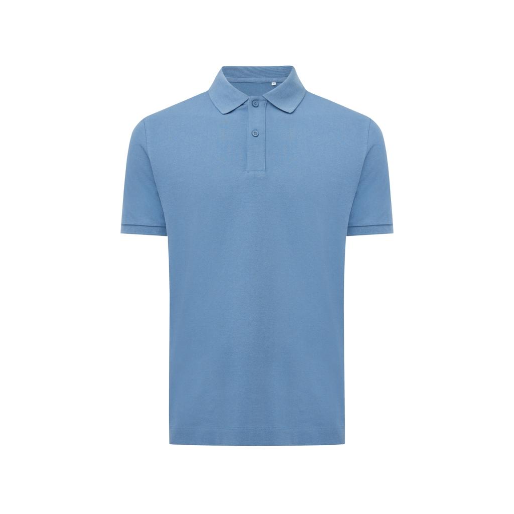 Polo din bumbac reciclat Iqoniq Yosemite Moon blue