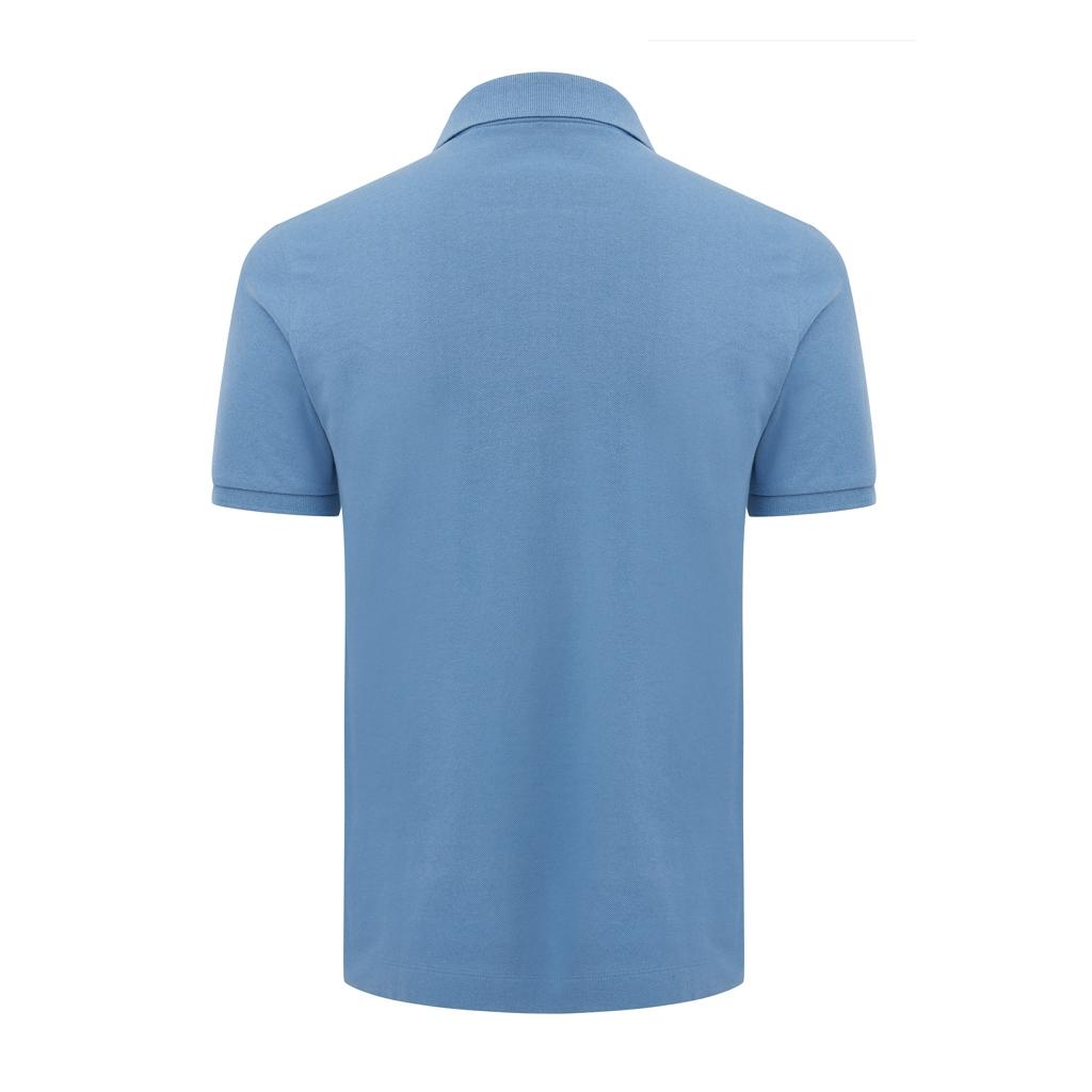 Polo din bumbac reciclat Iqoniq Yosemite Moon blue M