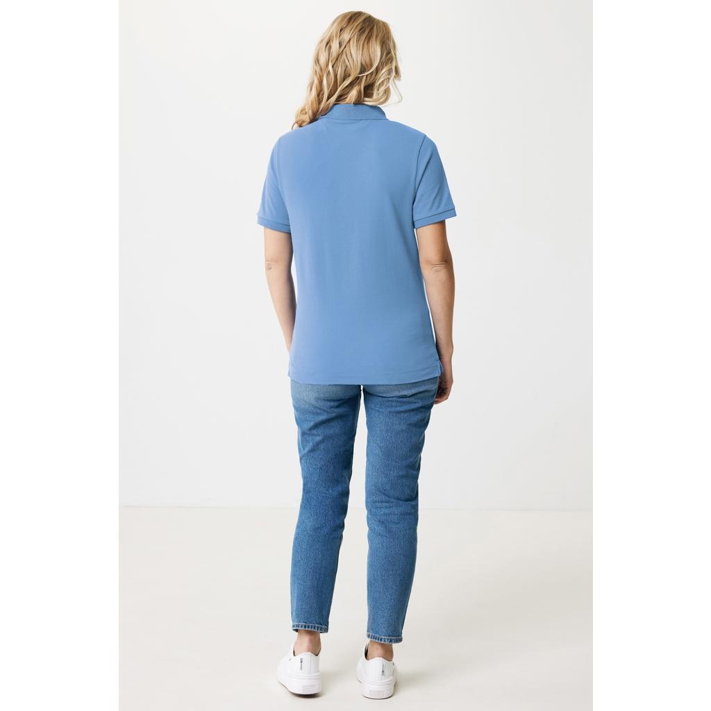 Polo din bumbac reciclat Iqoniq Yosemite Moon blue M