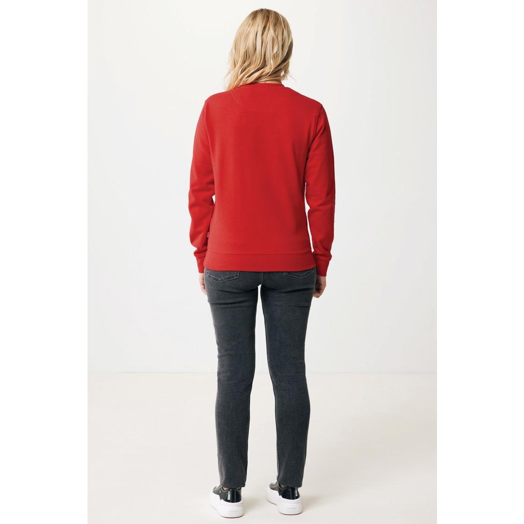 Pulover cu guler rotund din bumbac reciclat Iqoniq Zion red M