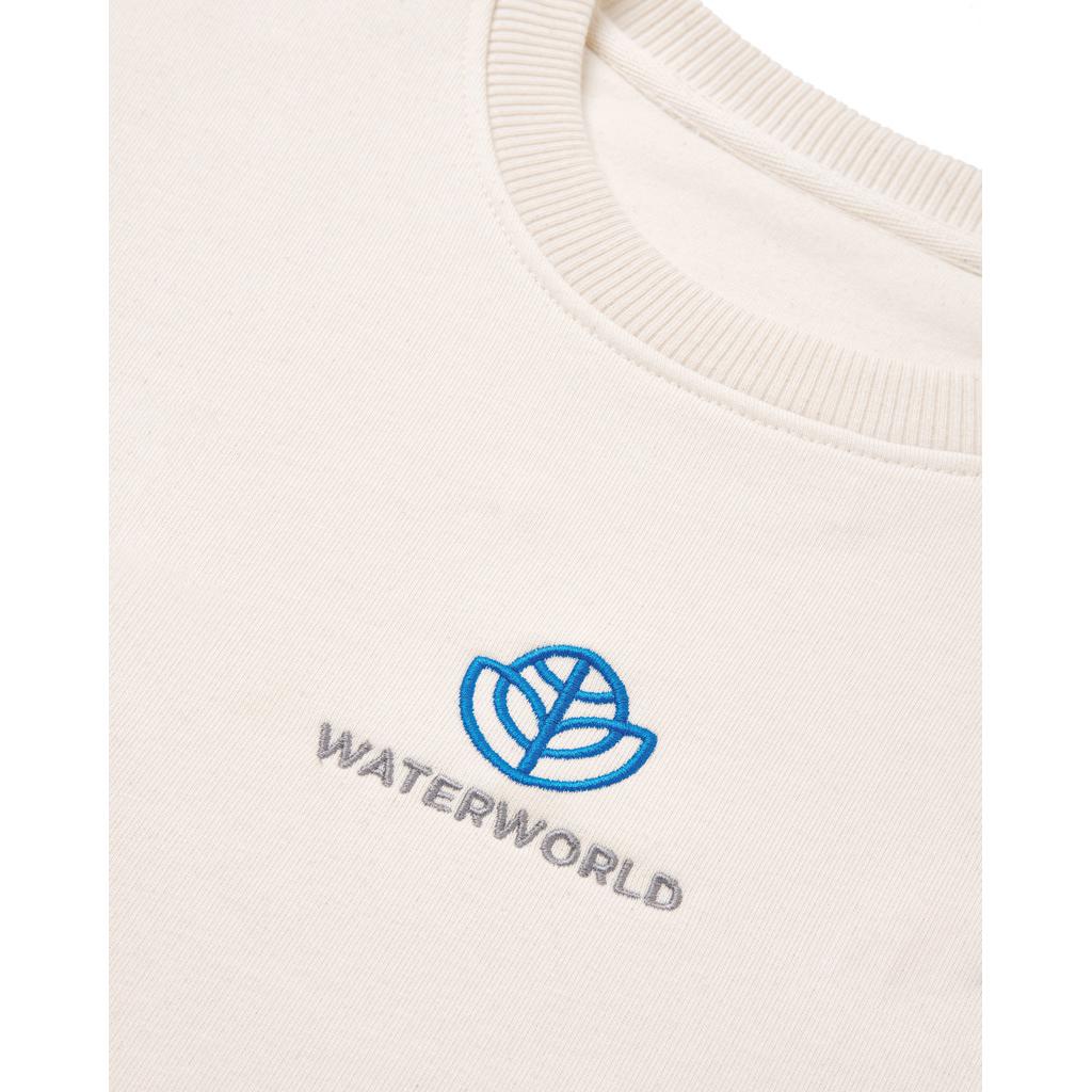 Pulover cu guler rotund din bumbac reciclat, necolorat Iqoniq Denali  natural raw 2XS