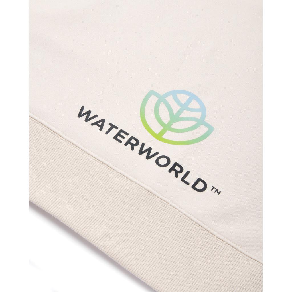 Pulover cu guler rotund din bumbac reciclat, necolorat Iqoniq Denali  natural raw 2XS