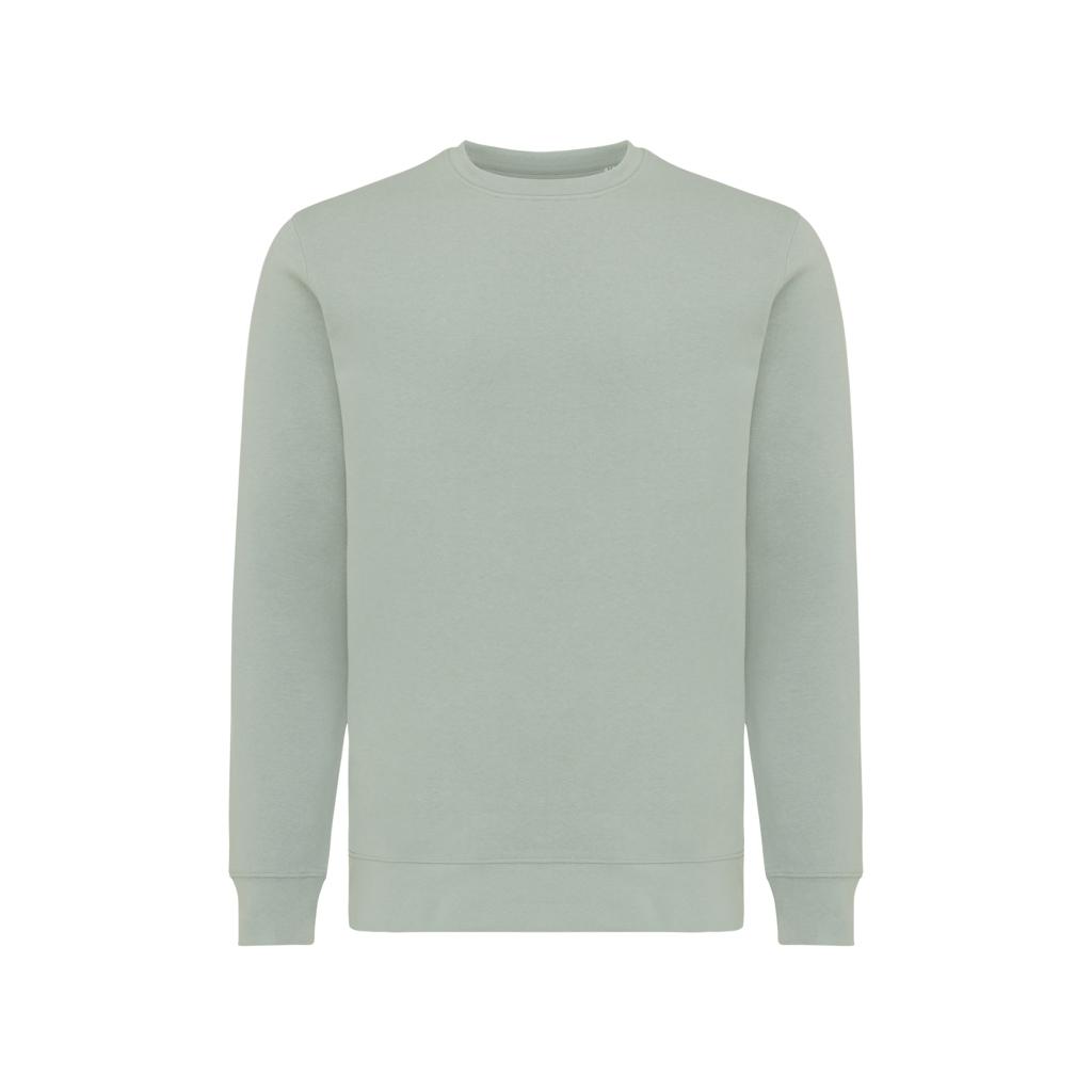 Pulover ușor cu guler rotund  din bumbac reciclat Iqoniq Etosha iceberg green 2XS