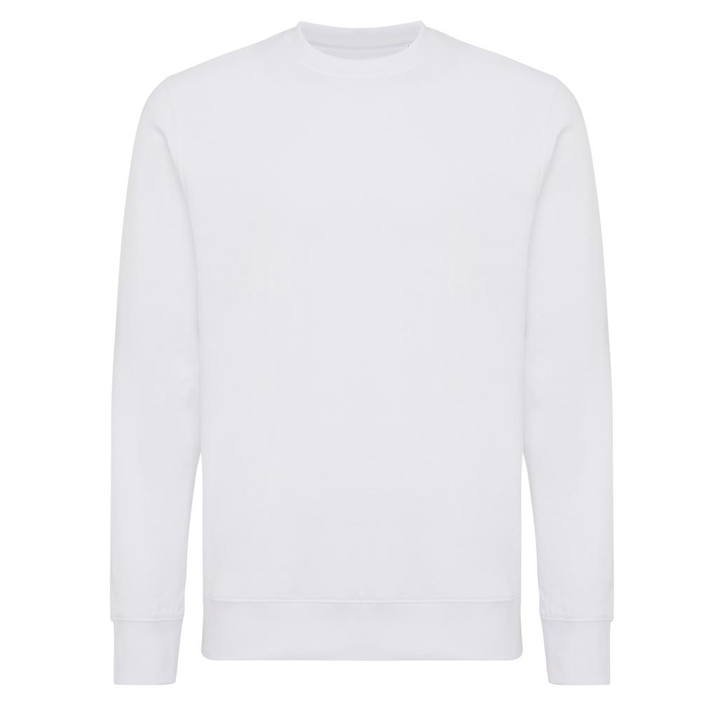 Pulover ușor cu guler rotund  din bumbac reciclat Iqoniq Etosha transparent XL