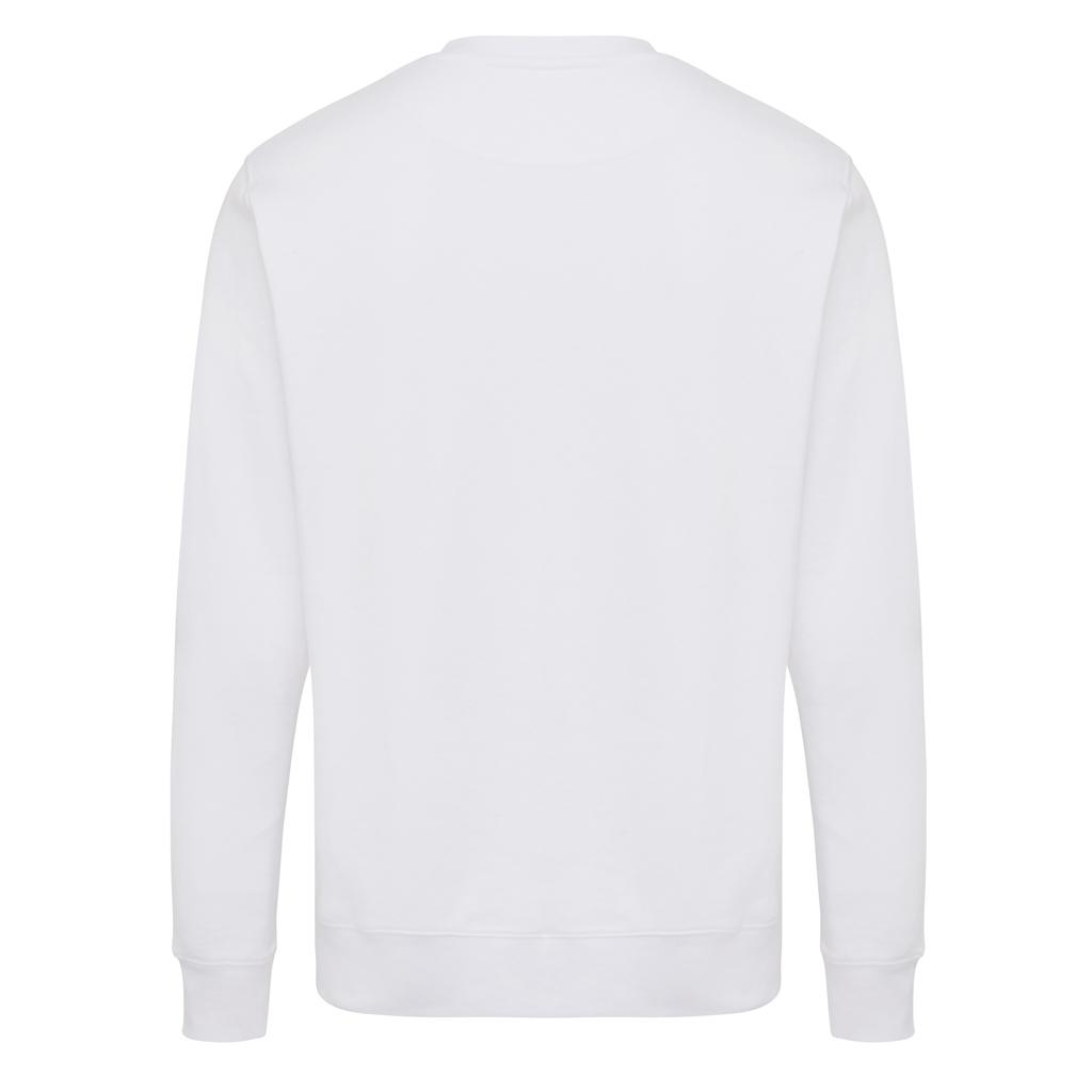 Pulover ușor cu guler rotund  din bumbac reciclat Iqoniq Etosha transparent XL