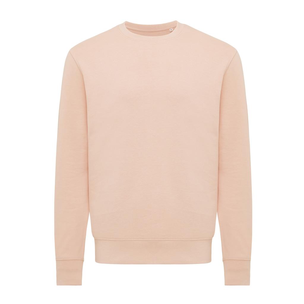 Pulover ușor cu guler rotund  din bumbac reciclat Iqoniq Etosha peach nectar S