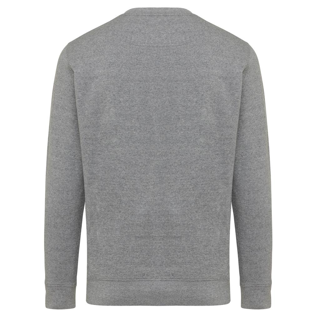 Pulover ușor cu guler rotund  din bumbac reciclat Iqoniq Etosha heather anthracite XL